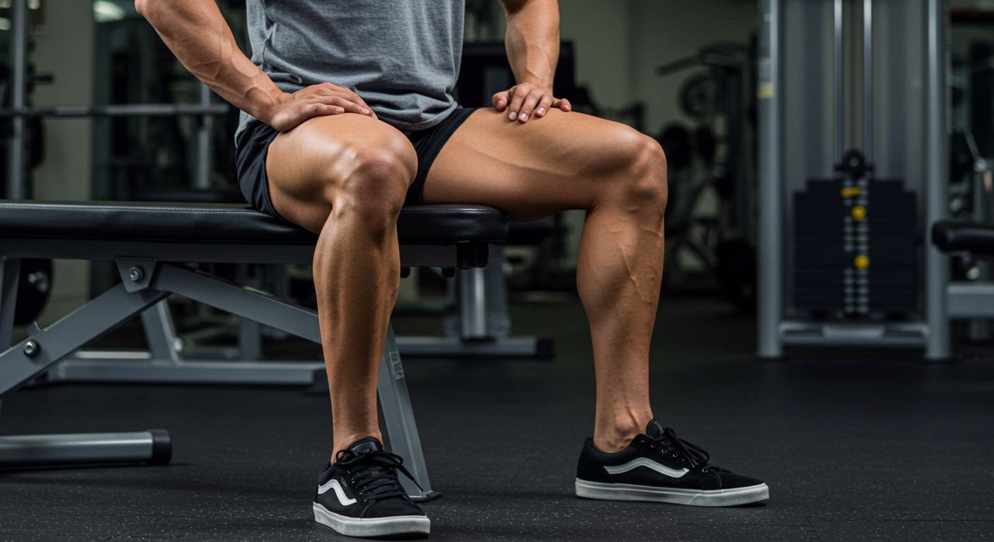 A Mans Slim and Toned Thighs