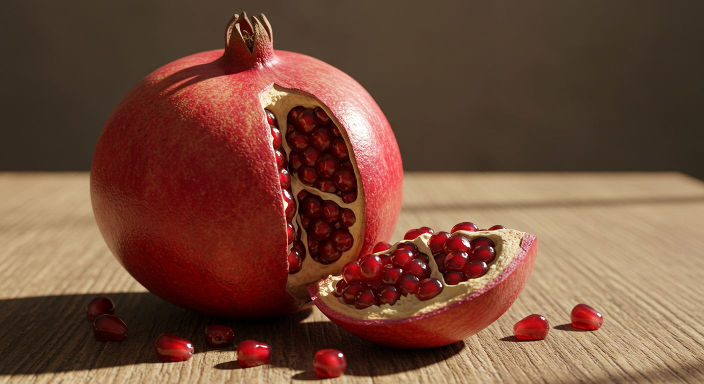 Fresh Pomegranate with Juicy Seeds