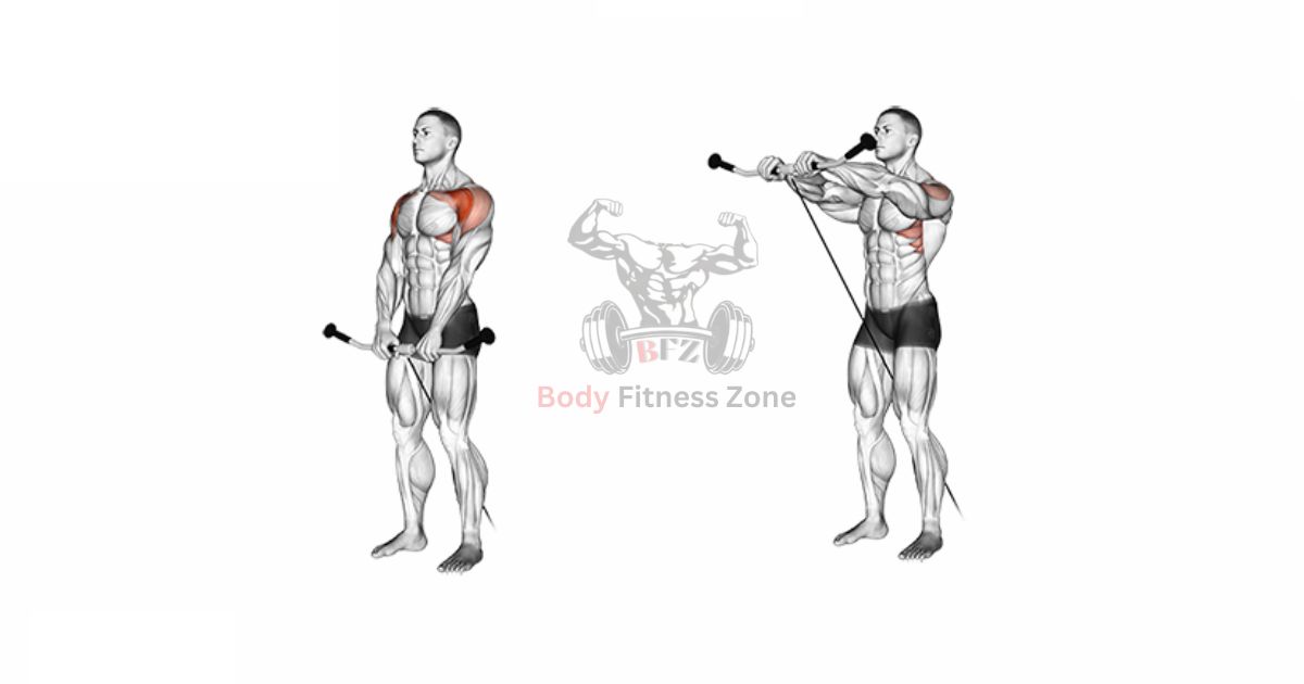 Front Delt Exercises – Cable Front Raise for Shoulder Strength
